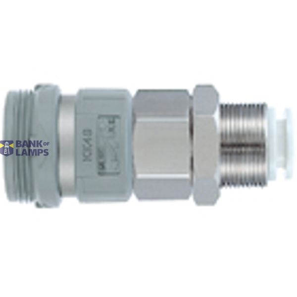 KK*S-*E, S-Couplers, Bulkhead Type with One-touch Fitting image 1