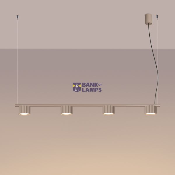 Chandelier AURA 4 taupe Gx53 image 7