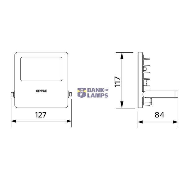LEDFlood-E2 Re127-19W-3000-WH image 4