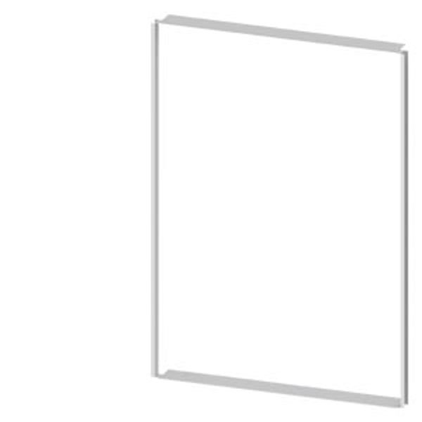 Cover frame for recessed stay installation H1800 W1250 mm sheet steel image 1