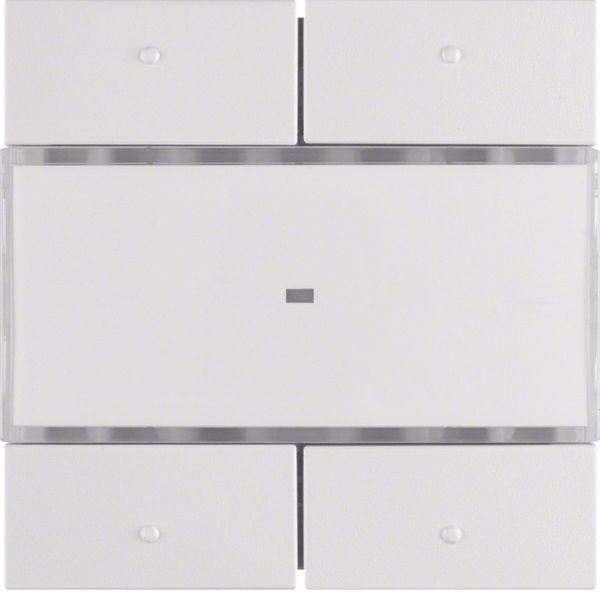 Touch sensor 2-fold comfort with text field, polar white, matt, S.1/B.1/B.3/ image 1