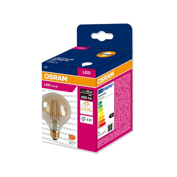 VALGL8050 7W/824 230VFILGD E27 FS1 OSRAM image 2