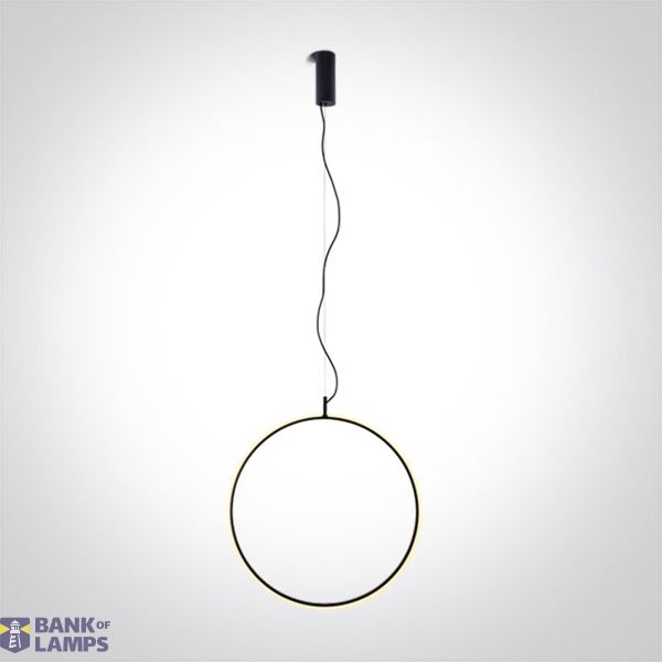 63152A/B/W BLACK RING 40cm 20W WW IP20 230V DIMMABLE image 1