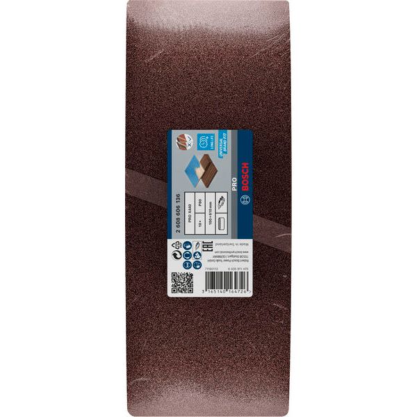 10-piece X440 sanding belt set 100 x 610 mm, 80 image 2