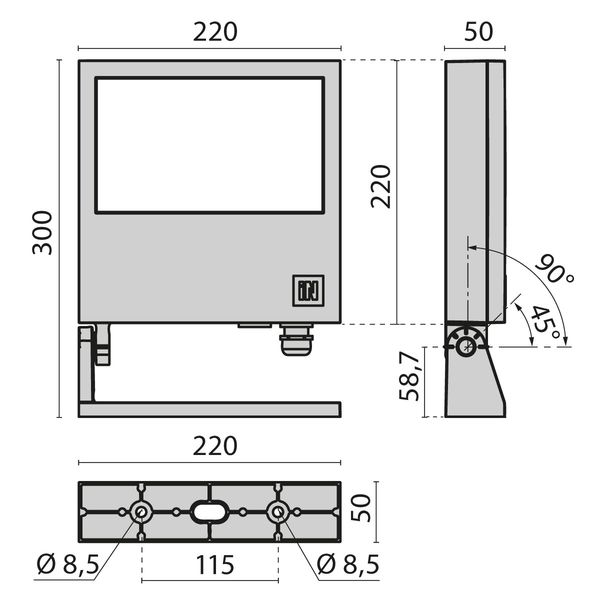 FOCUS+3 50W ELL 15x40 4000K ANTHRACITE image 9