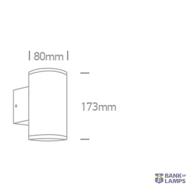 BLACK WALL GU10 2x10W IP54 image 2