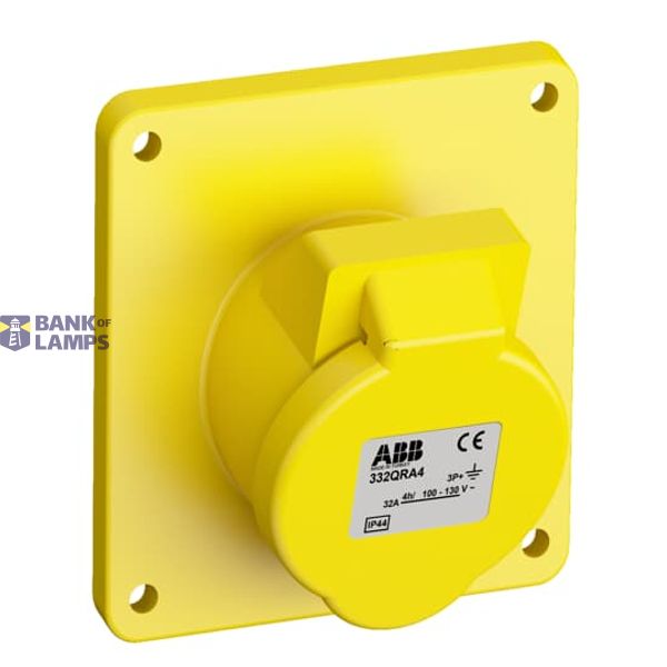 332QRA4 Panel mounted socket image 1