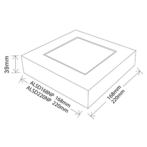 Downlight ALSD168NP IP20 14W 830/840 WH image 2