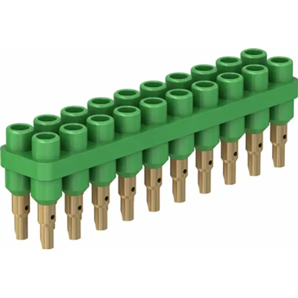 4.5 mm socket header, solder connection, green, 63.9356-25 image 1