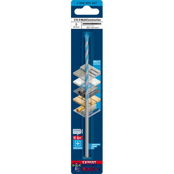 EXPERT CYL-9 MultiConstruction Drill Bit 5 x 9 x 15 mm image 2