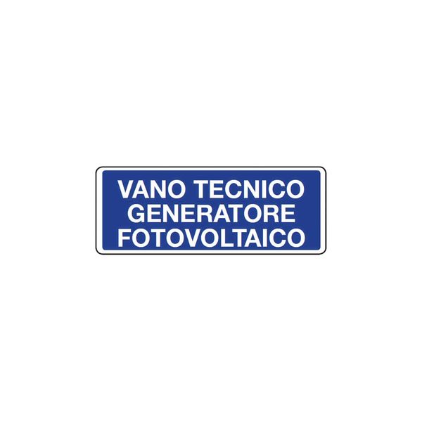 Adhesive forex tag Vano tecnico generatore fotovoltaico image 1