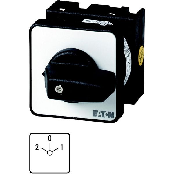 T0-3-123/E Reversing switches, T0, 20 A, flush mounting, 3 contact unit(s), Contacts: 6, 60 °, maintained, With 0 (Off) position, 2-0-1, SOND 30, Design number 1 image 2