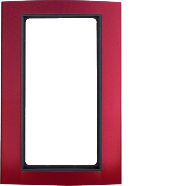 Frame l. cut-out, B.3, al. red/ant. matt, al. anodised image 1