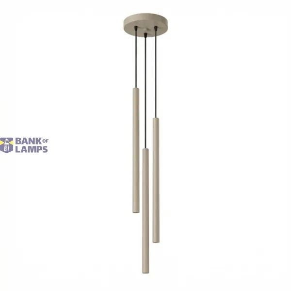 Pendant lamp PASTELO 3P taupe image 1