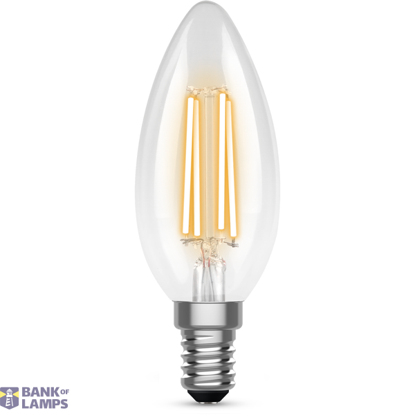 Filament Candle(C35) 4.2W Dimmable SES(E14) 4000K Clear image 1