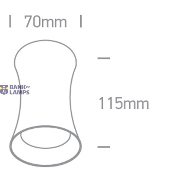 BRUSHED BRASS GU10 10W 100-240V DARK LIGHT image 2