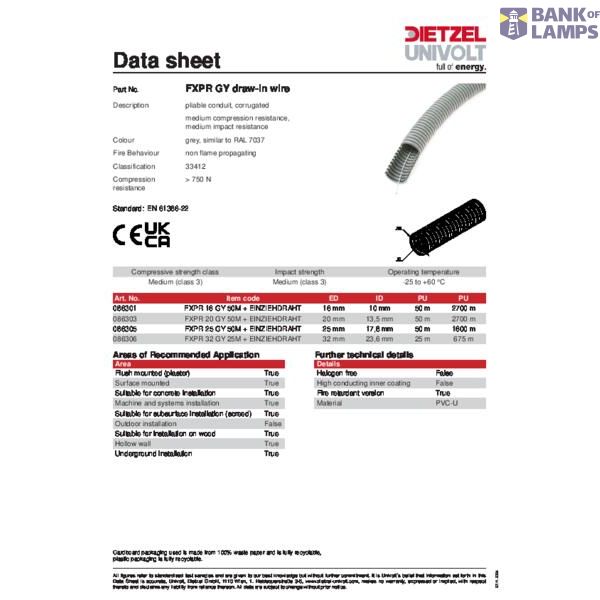 FXPR 25 GY 50M + EINZIEHDRAHT image 3