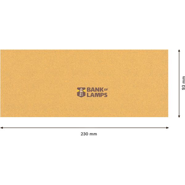 EXPERT C47 Sandpaper with no holes for Orbital Sanders 93 x 23 mm, G 1 1-pc image 2