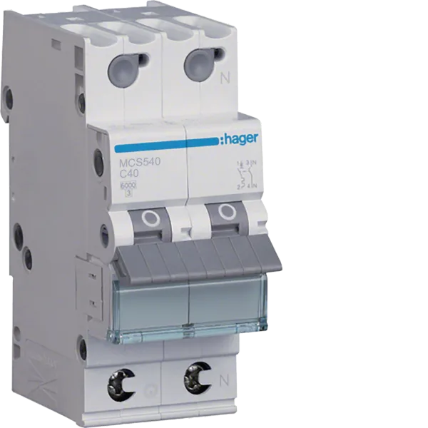 Disjunctor 1P+N 6kA C-40A QC 2M image 1