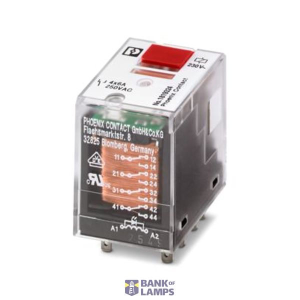 REL-IR/L-230AC/4X21/MS - Single relay image 1
