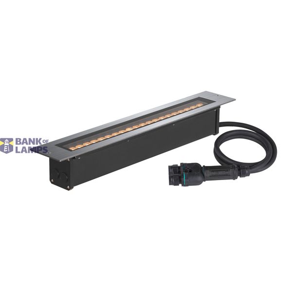 DASAR® 600, recessed floor light, 18W, 3000K, IP65/IP67, square, stainless steel image 1