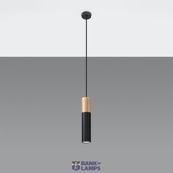 PABLO HANGING LAMP BLACK GU10 1X40W IP20 image 2
