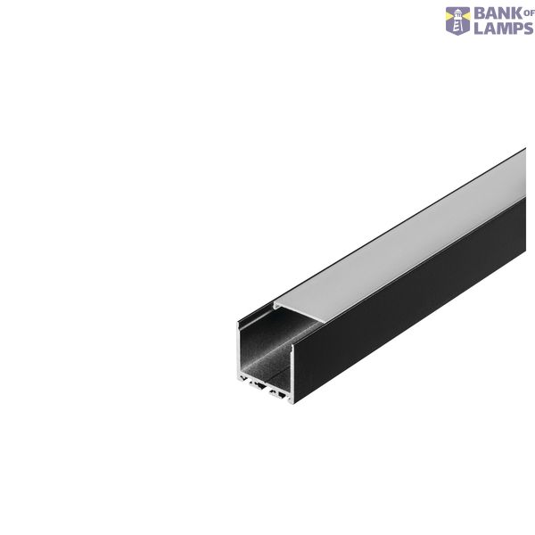 GLENOS Square Profile 3030, 1m, matt black image 2
