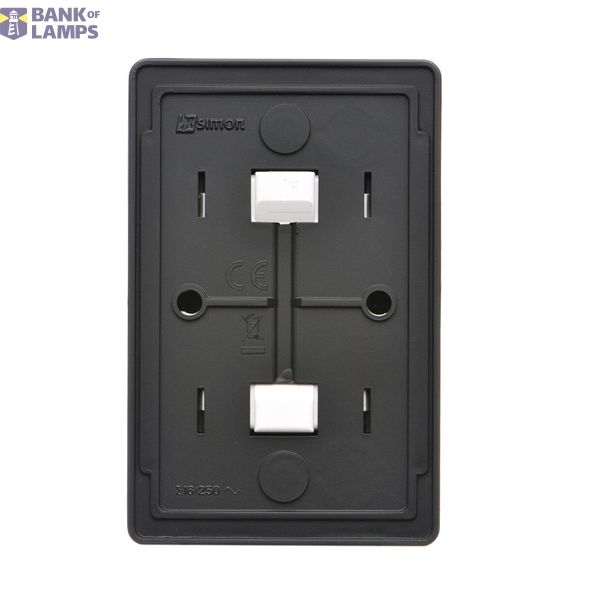 Single socket outlet without earthing, black matt, 16A image 1