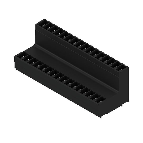 PCB plug-in connector, male header, closed side, THT/THR solder connection, 3.81 mm, Number of poles: 32, 180°, Solder pin length (l): 3.2 mm, tinned, black, Box image 4