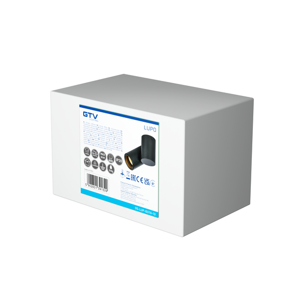 Ceiling luminaire LUPO, IP20, max. 50 W, 1*GU10, round, black image 3