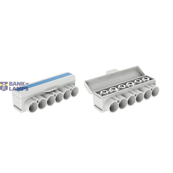 SLT50-6-3 blue Al 10-50/Cu 2.5-35 + 3x2,5mm2 1000V Distribution block image 1