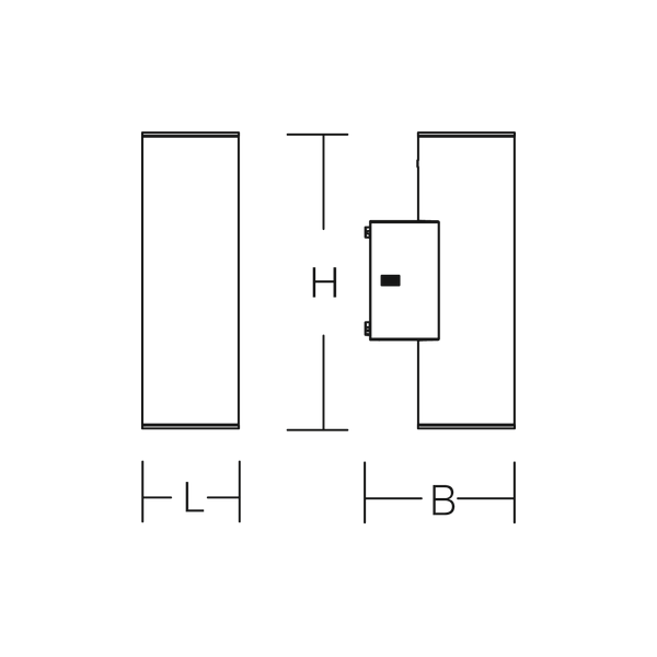 Cyl, 8 W, 290 lm, 840, anthracite, on/off Wall luminaires, L 100 B 154 image 3