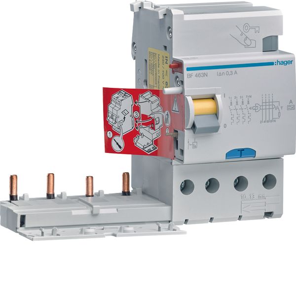 Earth leakage add-on block 4P 63A 300mA A Class image 1