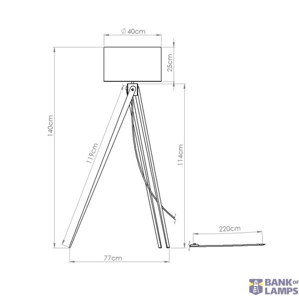 Floor lamp NATT navy image 10