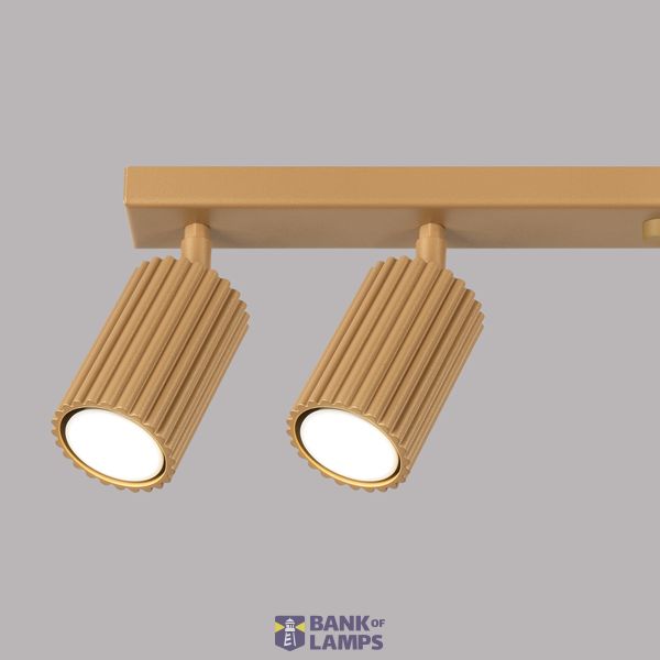 MOVABLE SPOTLIGHTS ON A GOLD CEILING STRIP FOR DINING ROOM, CARBON SERIES image 9