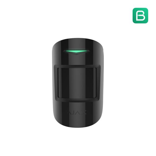 Dual technology wireless PIR 12m, black image 1