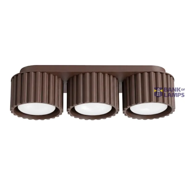 Ceiling lamp AURA 3 brown Gx53 image 1