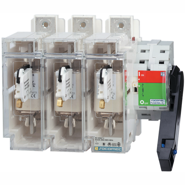 Fuse disconnect switch body 2P 400A for uR fuses class K/110, size 1 image 1