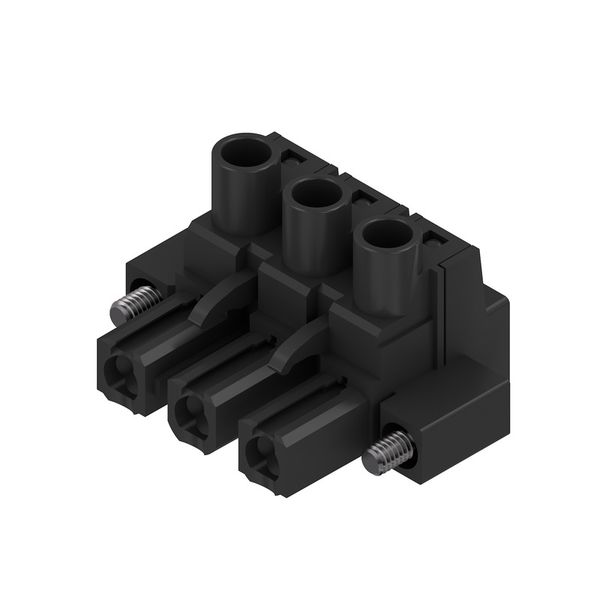 PCB plug-in connector, female plug, 7.62 mm, Number of poles: 3, 180°, Clamping yoke connection, Clamping range, max. : 4 mm², Box image 3