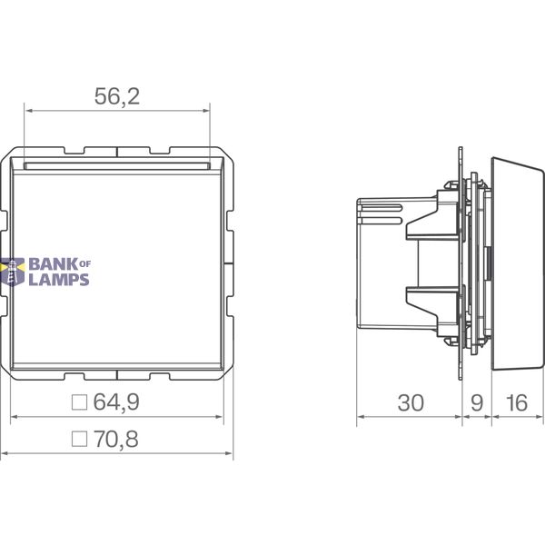 Electronic switch for hotel card, A.x/C.x, light white glossy image 2