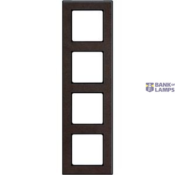 Afdekramen NOVA Elements Naturals,4voudig, Dark Hide zwart image 1