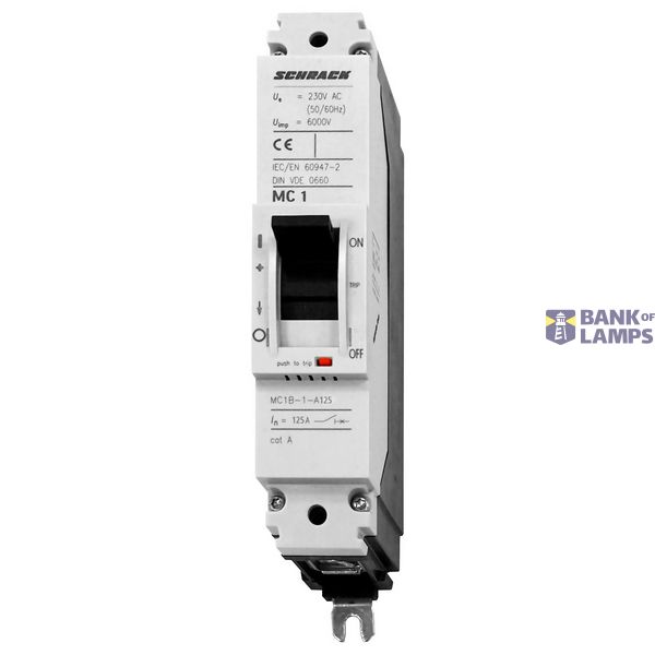 MCCB Type AF, size 1, 1-pole, 25kA, 125A image 1