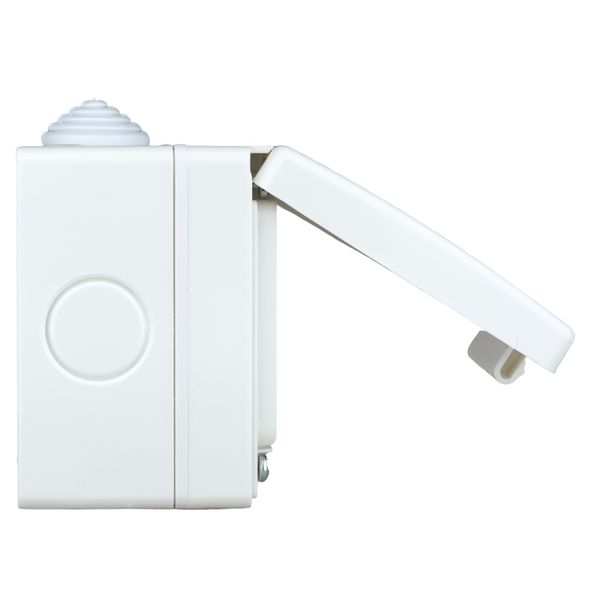 Outdoor surface mount box, IP55, transparent lid, 3M, white image 4