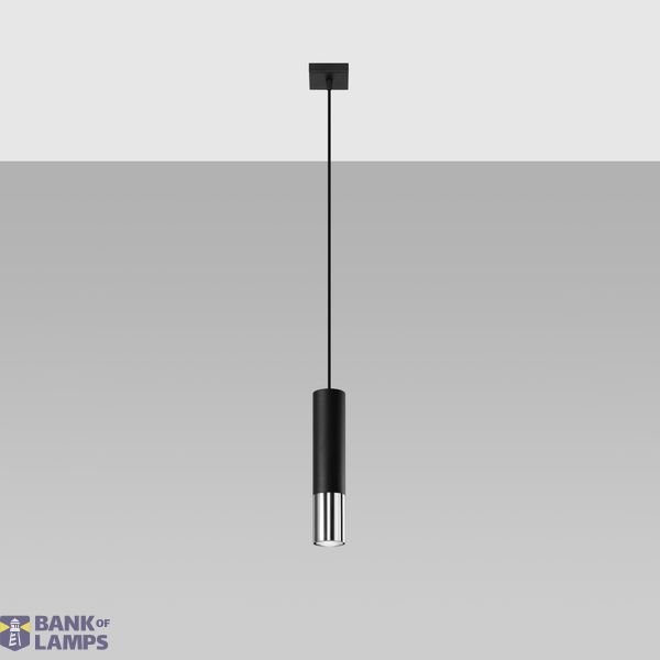 HANGING LAMP LOOPEZ 1 BLACK/CHROME GU10 1X40W IP20 image 8