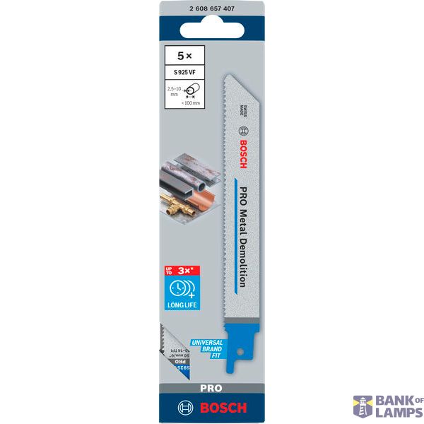 PRO Metal S925VF Demolition Reciprocating Saw Blade 5 pcs. image 2