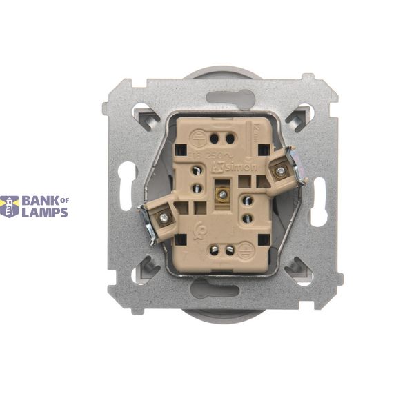 Momentary single switches with key - two positions ''0-1'', black matt image 1