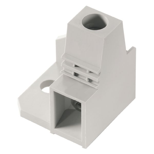 Printed circuit board terminals, 15.00 mm, Number of poles: 1, 90°, Solder pin length (l): 4.5 mm, tinned, Pebble grey, Clamping yoke connection, Clamping range, max. : 25 mm², Box image 1