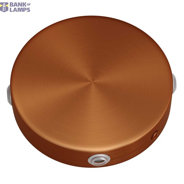 Cylindrical metal 4-side hole ceiling rose kit (junction box) image 2