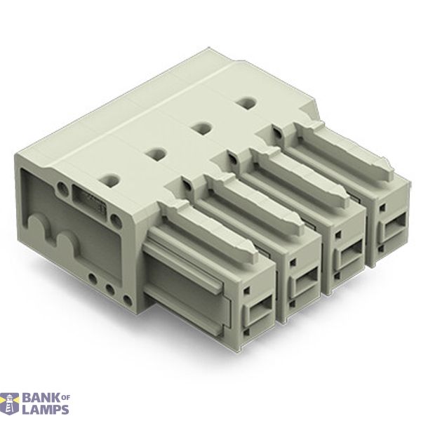 THT female header;1.0 x 1.2 mm solder pin;angled;light gray image 1