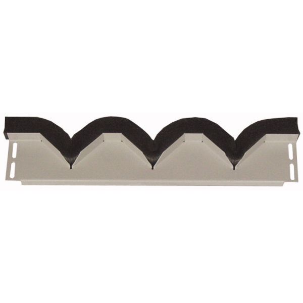 XLST2J4D Bottom/Top coverstrip 105mm long, 75mm blind + 30mm jagged foam gasket, IP20, for 425mm Sectionwidth image 1